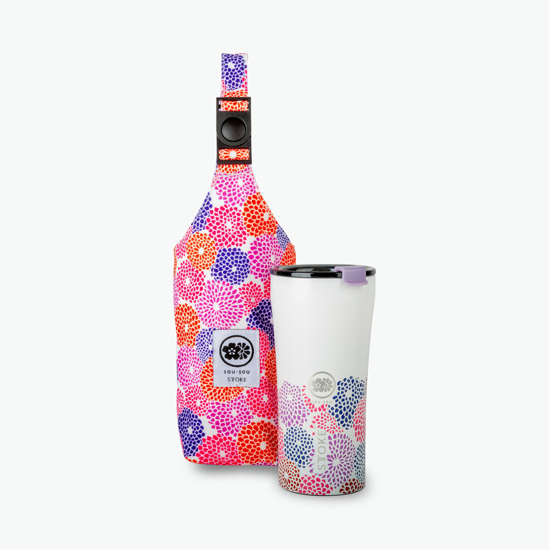 Chrysan-Bottle Handy Bag | STTOKE x SOU•SOU (Limited Edition)