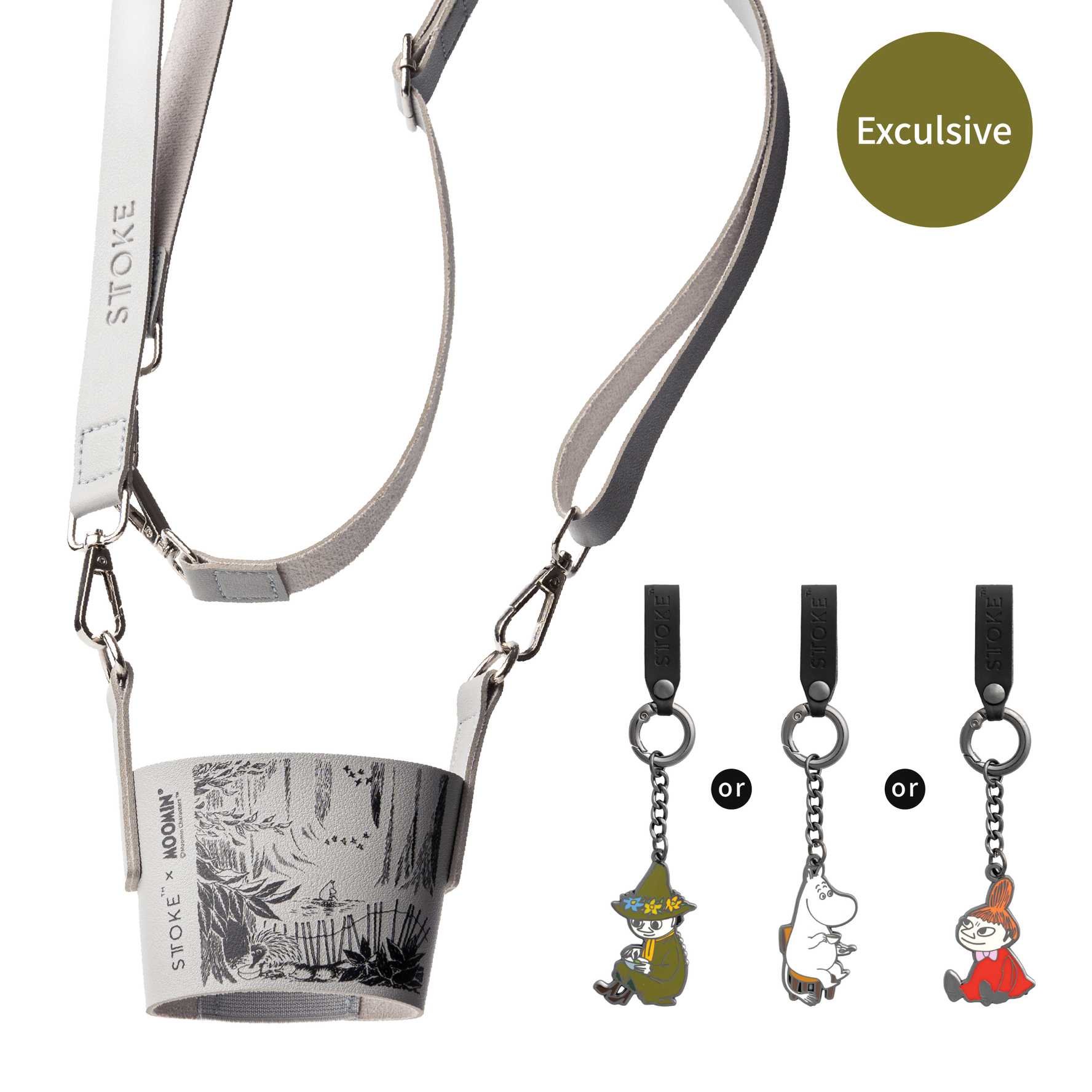 STTOKE x MOOMIN - Kerrie Sttrap + Key Chain Set